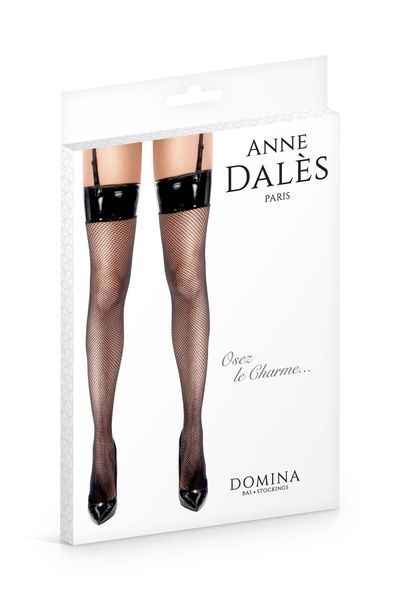 Панчохи сітка з вініловим верхом Anne De Ales Domina T3 SO4055 фото