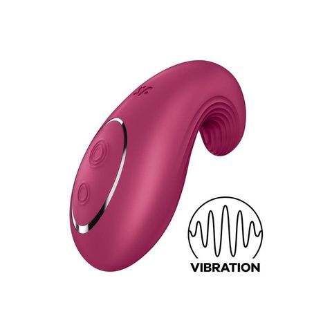 Вібратор Satisfyer Dipping Delight Berry, 2 мотори, гнучкий кінчик SO6990 фото