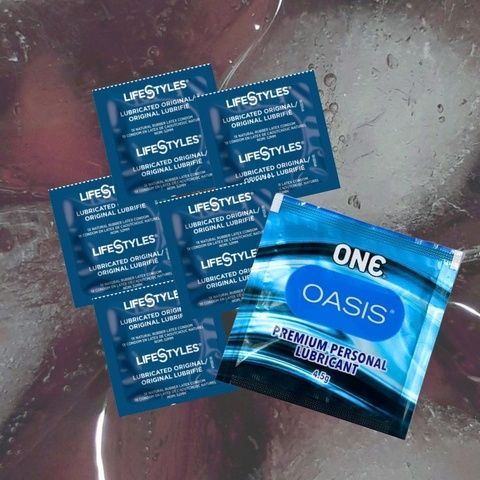 Набір LifeStyles Ultra Lubricated &ndash; 5 шт., ONE Oasis 3 г &ndash; 1 шт MM1520 фото