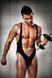 Чоловічий боді з дуже глибоким декольте Passion 011 BODY black XXL/XXXL PSM0113 фото 4