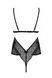 Боді Passion AMBERLY BODY 6XL/7XL black, асиметричний крій, мереживний ліф, золота нитка SO7050 фото 8