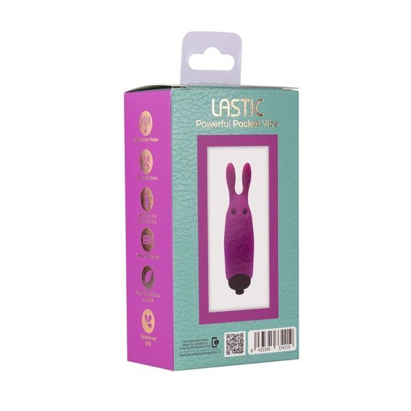 Віброкуля Adrien Lastic Pocket Vibe Rabbit Pink зі стимулювальними вушками AD33421 фото