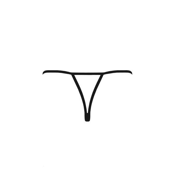 Трусики мереживні з доступом Passion Exclusive VIOLANTE THONG S/M, black PS24302 фото