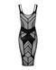 Напівпрозора сукня міді Obsessive D609 dress S/M/L, black SO7703 фото 10