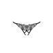 Трусики мереживні з доступом Passion Exclusive VIOLANTE THONG S/M, black PS24302 фото 11
