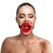 Кляп розширювач в формі губ Art of Sex - Gag Lips, натуральна шкіра SO5148 фото 4