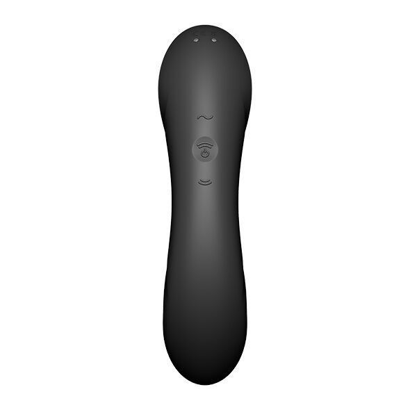 Вакуумний стимулятор з вібрацією Satisfyer Curvy Trinity 4 Black (м`ята упаковка) SO6119-R фото