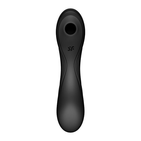 Вакуумний стимулятор з вібрацією Satisfyer Curvy Trinity 4 Black (м`ята упаковка) SO6119-R фото