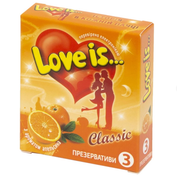 LOVE IS... - ароматизовані, 3 шт - Апельсин MU0036 фото
