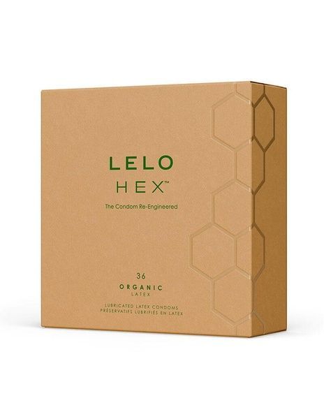 Презервативи LELO HEX Condoms Organic 36 Pack, тонкі та суперміцні SX3045 фото