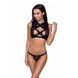 Комплект білизни Passion Exclusive DEBRA SET XXL/XXXL, black стрепи, топ з декольте, трусики PS25603 фото 6