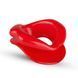 Силіконова капа-розширювач для рота у формі губ / капа-губи XOXO Blow Me A Kiss Mouth Gag - Red SO5126 фото 7