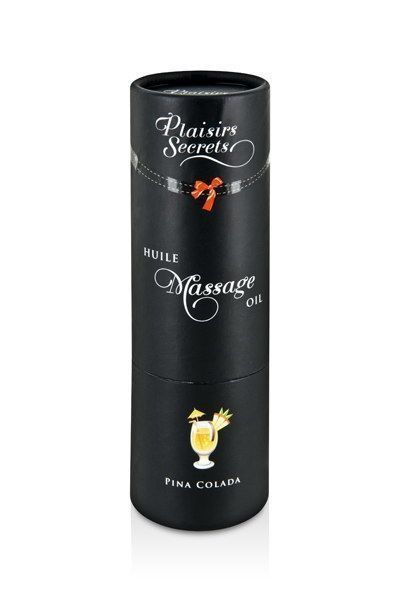Масажна олія Plaisirs Secrets Pina Colada (59 мл) з афродизіаками, їстівна, подарункове паковання SO1841 фото