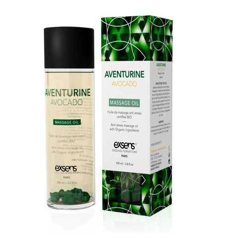 Масажна олія EXSENS Aventurine Avocado (антистрес з авантюрином) 100мл, натуральна SO2377 фото