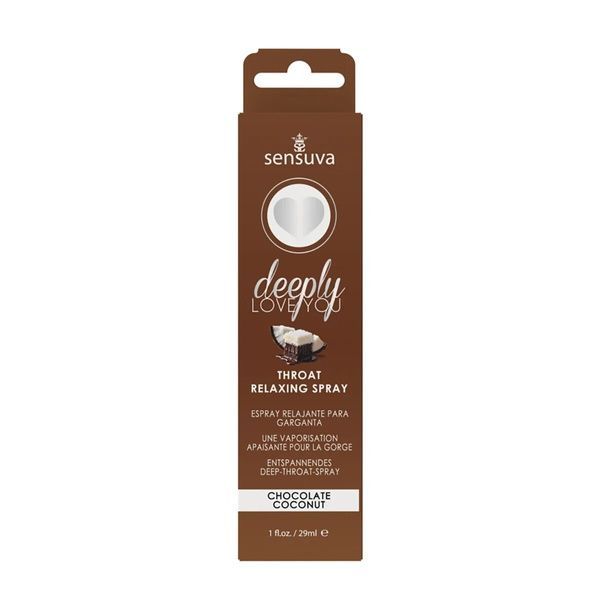 Спрей для мінету Sensuva Deeply Love You Chocolate Coconut (29 мл), для глубокого мінету SO3196 фото