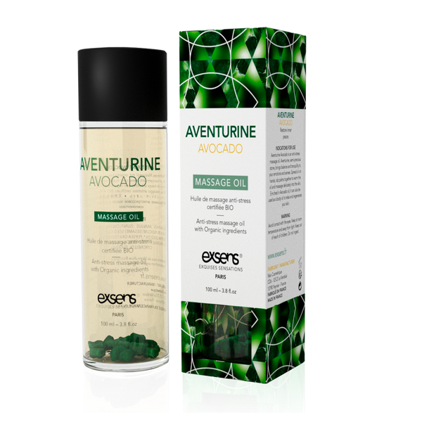 Масажна олія EXSENS Aventurine Avocado (антистрес з авантюрином) 100мл, натуральна SO2377 фото