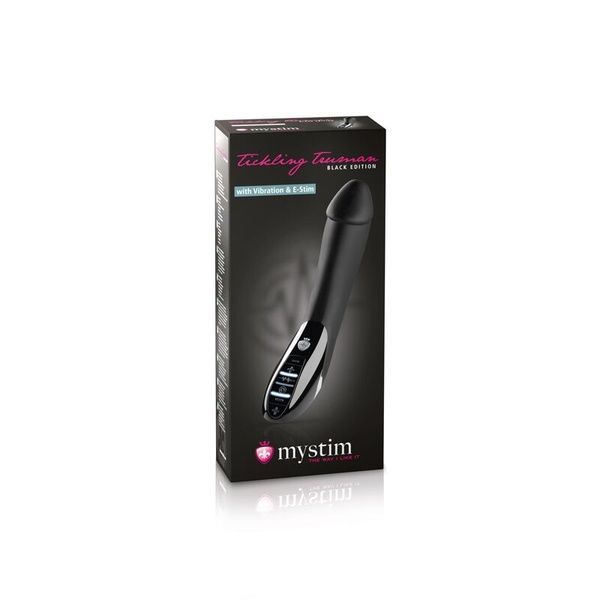 Вібратор з електростимуляцією Mystim Tickling Truman eStim Black, міостимулятор SO3472 фото