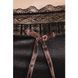 (SALE) Сорочка приталена EVANE CHEMISE black 4XL/5XL - Passion, трусики, з мереживом PS1042 фото 3