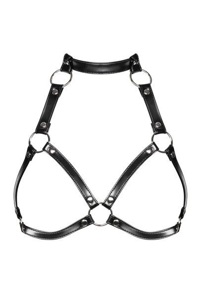 Портупея на груди Obsessive A740 harness black O/S, штучна шкіра SO7853 фото
