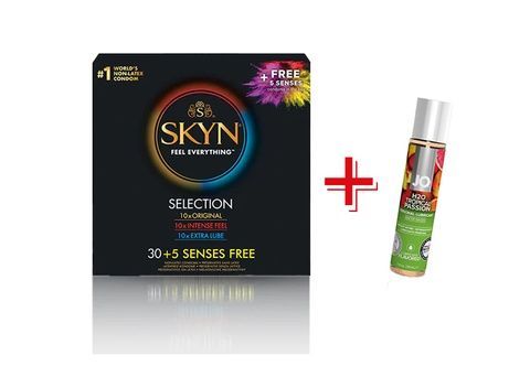 Набір SKYN Selection 35 шт. +System JO H2O Tropical 30мл MM1392 фото