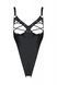Боді з екошкіри Passion CELINE BODY 4XL/5XL black, з доступом, відкритий SO7059 фото 7