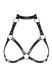 Портупея на груди Obsessive A740 harness black O/S, штучна шкіра SO7853 фото 6
