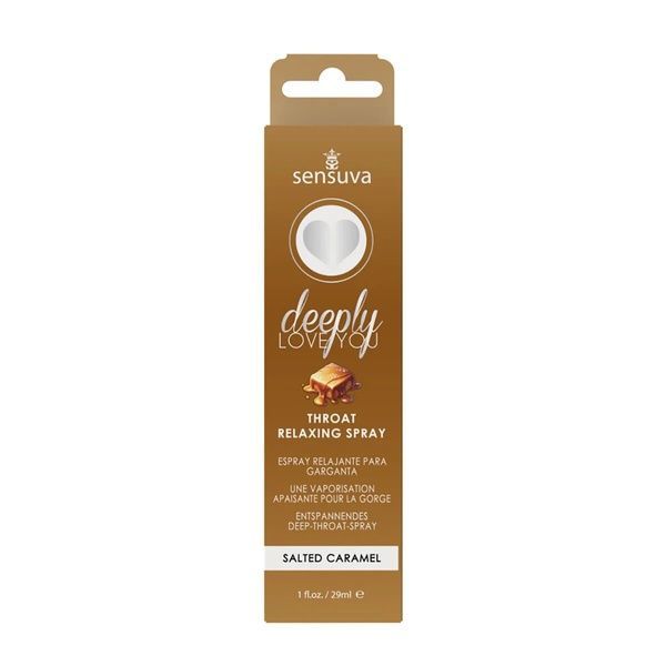 Спрей для мінету Sensuva Deeply Love You Salted Caramel (29 мл), для глибокого мінету SO3197 фото