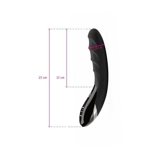Вібратор з електростимуляцією Mystim Sizzling Simon eStim Black, міостимулятор SO3473 фото