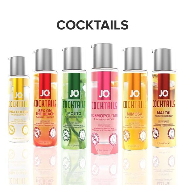 Лубрикант на водній основі JO Cocktails &mdash; Cosmopolitan без цукру, рослинний гліцерин (60 мл) SO6776 фото
