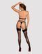 Портупея на груди Obsessive A740 harness black O/S, штучна шкіра SO7853 фото 9