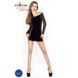 Бодістокінг Passion BS025 black, сукня-сітка, спущене плече, довгий рукав PBS025B фото 8