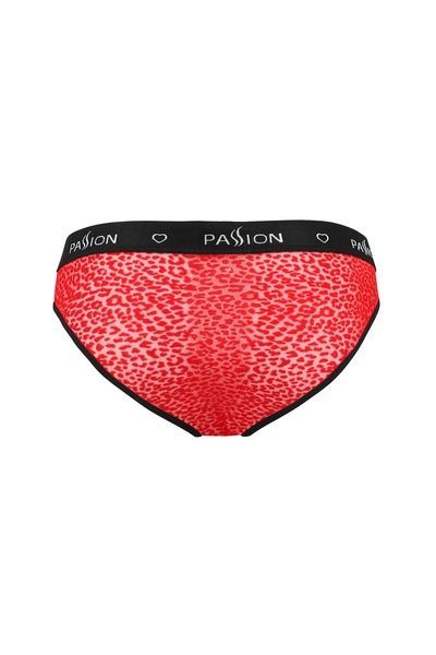 Чоловічі напівпрозорі труси Passion 031 SLIP MIKE XXL/XXXL Red, під леопард SO7566 фото