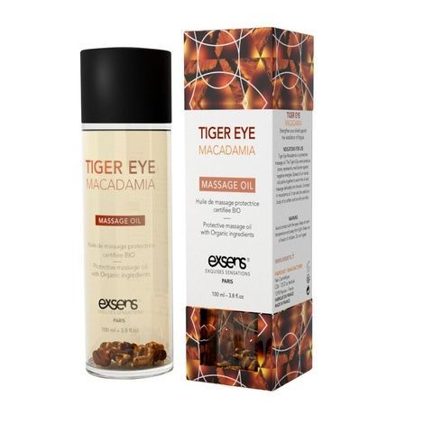 Масажна олія EXSENS Tiger Eye Macadamia (захист з тигровим оком) 100мл, натуральна SO2379 фото