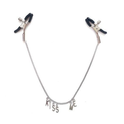 Затискач для сосків на ланцюжку Art of Sex - Nipple Сlamps Kiss Me SO5863 фото