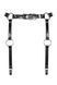 Гартери Obsessive A741 garter belt black O/S, штучна шкіра SO7854 фото 7