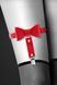 Гартер на ногу Bijoux Pour Toi - WITH BOW Red, сексуальна підв'язка з бантиком, екошкіра SO2221 фото 5