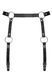 Гартери Obsessive A741 garter belt black O/S, штучна шкіра SO7854 фото 6