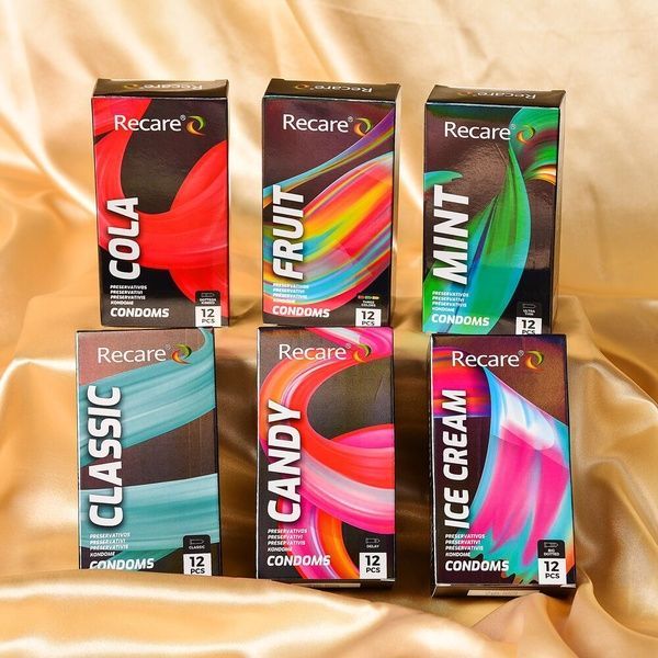 Презервативи Holographic Recare Classic Condoms 12 шт, класичні SX3334 фото