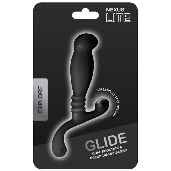 Масажер простати Nexus Glide Black для новачків, ультрастимулювальний, з масажером промежини G001 фото