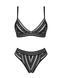Комплект білизни Obsessive Natilya 2-pcs set M/L, black, бюстгальтер, трусики SO7718 фото 3