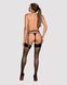 Гартери Obsessive A741 garter belt black O/S, штучна шкіра SO7854 фото 9