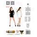 Бодістокінг Passion BS025 white, сукня-сітка, спущене плече, довгий рукав PBS025W фото 10