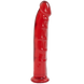 Фалоімітатор Doc Johnson Jelly Jewels Dong & Suction Cup Red, діаметр 3,6 см, антибактеріальний ПВХ SO2005 фото 3