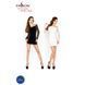 Бодістокінг Passion BS025 white, сукня-сітка, спущене плече, довгий рукав PBS025W фото 9