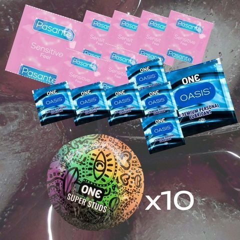 Набір ONE Super Studs 10 шт., Pasante Sensitive Feel 7 шт., ONE Oasis 4,5 г &mdash; 7 шт. MM1763 фото