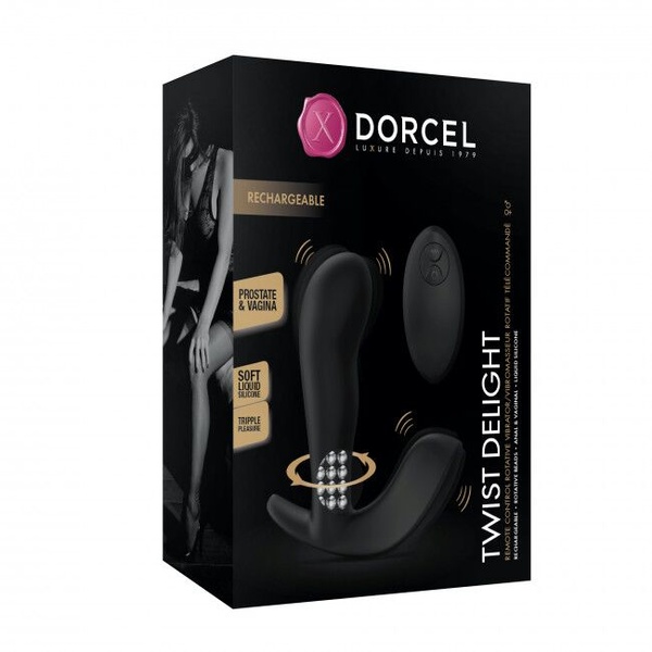 Універсальний вібратор з масажем перлами Dorcel TWIST DELIGHT SO5080 фото