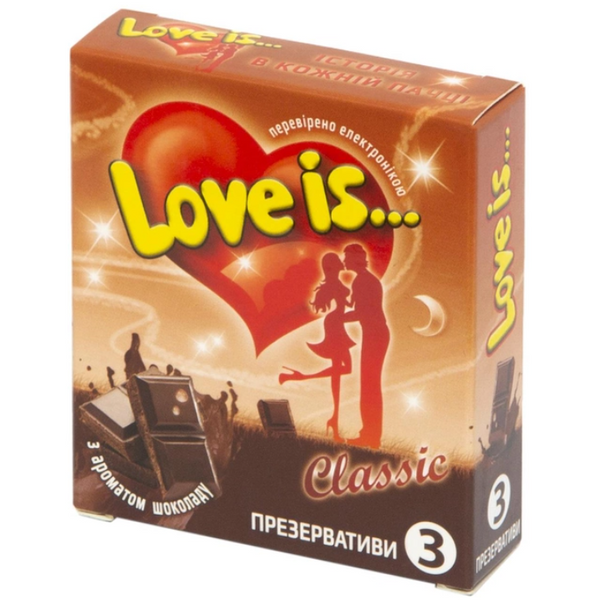 LOVE IS... - ароматизовані, 3 шт - Шоколад MU0041 фото