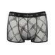 Чоловічі прозорі боксери Passion 032 SHORT JAMES L/XL Black, сітка SO7567 фото 5