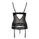 Корсет з відкритими грудьми Passion Exclusive NORTH CORSET XXL/XXXL, black, пажі, трусики, шнурівка PS24006 фото 13