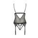 Корсет з відкритими грудьми Passion DIABOLINA CORSET L/XL, black, пажі, трусики, напівпрозорий PS25804 фото 9